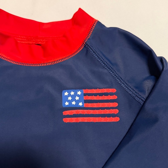 Carter's Red and Navy Rashgaurd - Picture 3 of 4